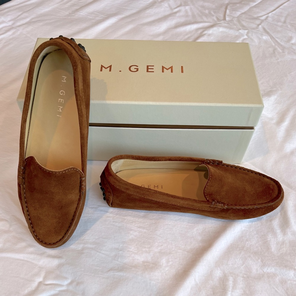M. Gemi “The Felize” in Cocoa Suede. Size 38.